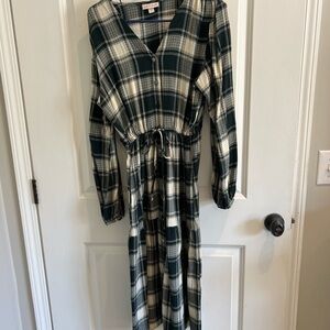 Knox Rose Midi Plaid Dress